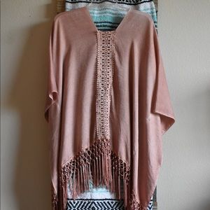 Earthbound Crochet Poncho Top